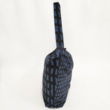 mina perhonen sora check ボディバッグ大 La9432 ショルダーバッグ ネイビー ブルー レディース ミナペルホネン【中古】5-1027T◎