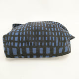 mina perhonen sora check ボディバッグ大 La9432 ショルダーバッグ ネイビー ブルー レディース ミナペルホネン【中古】5-1027T◎