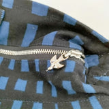 mina perhonen sora check ボディバッグ大 La9432 ショルダーバッグ ネイビー ブルー レディース ミナペルホネン【中古】5-1027T◎