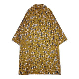 mina perhonen sonata oa6252 ポリエステルコットン 総柄 コート ベージュ ピンク グレー レディース ミナペルホネン【中古】5-1218M∞