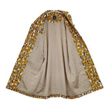 mina perhonen sonata oa6252 ポリエステルコットン 総柄 コート ベージュ ピンク グレー レディース ミナペルホネン【中古】5-1218M∞