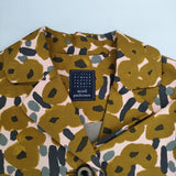 mina perhonen sonata oa6252 ポリエステルコットン 総柄 コート ベージュ ピンク グレー レディース ミナペルホネン【中古】5-1218M∞