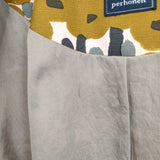 mina perhonen sonata oa6252 ポリエステルコットン 総柄 コート ベージュ ピンク グレー レディース ミナペルホネン【中古】5-1218M∞