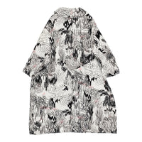 mina perhonen cache-cache 定価132000円 aca6775 サイズ38 コート 24AW ホワイト ブラック レディース ミナペルホネン【中古】5-0916M♪