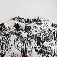 mina perhonen cache-cache 定価132000円 aca6775 サイズ38 コート 24AW ホワイト ブラック レディース ミナペルホネン【中古】5-0916M♪