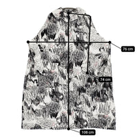 mina perhonen cache-cache 定価132000円 aca6775 サイズ38 コート 24AW ホワイト ブラック レディース ミナペルホネン【中古】5-0916M♪