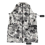 mina perhonen cache-cache 定価132000円 aca6775 サイズ38 コート 24AW ホワイト ブラック レディース ミナペルホネン【中古】5-0916M♪
