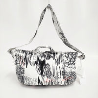 mina perhonen cache-cache 定価26400円 aca9021 ショルダーバッグ 24AW ホワイト ブラック レディース ミナペルホネン【中古】5-0920G♪
