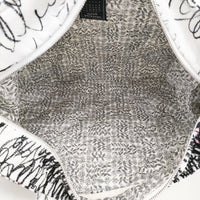 mina perhonen cache-cache 定価26400円 aca9021 ショルダーバッグ 24AW ホワイト ブラック レディース ミナペルホネン【中古】5-0920G♪