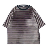 ROKU 6 BEAUTY&YOUTH マルチボーダー ポケットTシャツ 半袖Ｔシャツ カットソー マルチカラー レディース ロクビューティアンドユース【中古】6-0426S∞