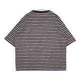 ROKU 6 BEAUTY&YOUTH マルチボーダー ポケットTシャツ 半袖Ｔシャツ カットソー マルチカラー レディース ロクビューティアンドユース【中古】6-0426S∞