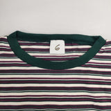 ROKU 6 BEAUTY&YOUTH マルチボーダー ポケットTシャツ 半袖Ｔシャツ カットソー マルチカラー レディース ロクビューティアンドユース【中古】6-0426S∞