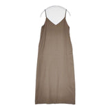 H BEAUTY&YOUTH TWILL KNIT CAMI DRESS 定価30800円 ワンピース ブラウン レディース エイチビューティアンドユース【中古】5-1020T∞
