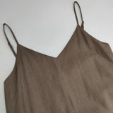 H BEAUTY&YOUTH TWILL KNIT CAMI DRESS 定価30800円 ワンピース ブラウン レディース エイチビューティアンドユース【中古】5-1020T∞