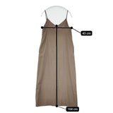 H BEAUTY&YOUTH TWILL KNIT CAMI DRESS 定価30800円 ワンピース ブラウン レディース エイチビューティアンドユース【中古】5-1020T∞