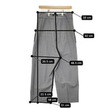 H BEAUTY&YOUTH トロピカルハイウエストサスペンダーパンツ 定価31900円 パンツ グレー レディース エイチビューティアンドユース【中古】5-1218M∞