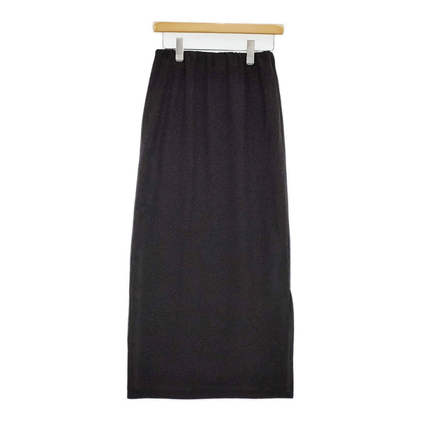 CITEN ラメ ナロースカート 4224-199-0035 タイト ロングスカート 25SS ブラック レディース シテン【中古】5-0926G♪