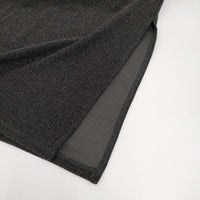CITEN ラメ ナロースカート 4224-199-0035 タイト ロングスカート 25SS ブラック レディース シテン【中古】5-0926G♪