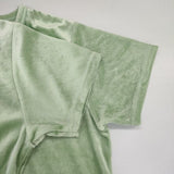 Steven Alan 8217-248-0417 ベロア VELOUR PULLOVER 半袖Ｔシャツ カットソー ライトグリーン レディース スティーブンアラン【中古】6-0426S∞