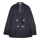 green label relaxing UNITED ARROWS サッカーライク ダブル ジャケット 紺ブレ テーラードジャケット ネイビー レディース グリーンレーベルリラクシング【中古】6-0323M∞