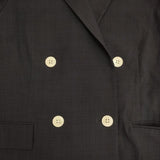 green label relaxing UNITED ARROWS サッカーライク ダブル ジャケット 紺ブレ テーラードジャケット ネイビー レディース グリーンレーベルリラクシング【中古】6-0323M∞