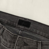 mother INSIDER CROP STEP FRAY ストレッチ素材 サイズ28 カットオフ デニムパンツ チャコールグレー レディース マザー【中古】5-1229G∞