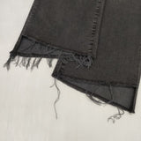 mother INSIDER CROP STEP FRAY ストレッチ素材 サイズ28 カットオフ デニムパンツ チャコールグレー レディース マザー【中古】5-1229G∞