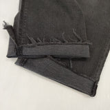 mother INSIDER CROP STEP FRAY ストレッチ素材 サイズ28 カットオフ デニムパンツ チャコールグレー レディース マザー【中古】5-1229G∞