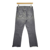 mother AOS INSIDER CROP ストレッチ素材 カットオフ デニムパンツ グレー レディース マザー【中古】5-1229G∞