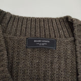 BEAMS LIGHTS 羽織 アクリルウール ボタンレス サイズ38 ニット カーディガン カーキ レディース ビームスライツ【中古】5-1022T♪