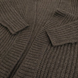 BEAMS LIGHTS 羽織 アクリルウール ボタンレス サイズ38 ニット カーディガン カーキ レディース ビームスライツ【中古】5-1022T♪