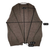 BEAMS LIGHTS 羽織 アクリルウール ボタンレス サイズ38 ニット カーディガン カーキ レディース ビームスライツ【中古】5-1022T♪