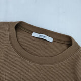 JOURNAL STANDARD relume TCワッフルオーバーサイズロングスリーブTシャツ カットソー ベージュ レディース ジャーナルスタンダードレリューム【中古】5-1229M∞