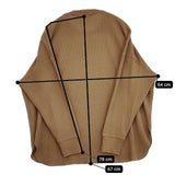 JOURNAL STANDARD relume TCワッフルオーバーサイズロングスリーブTシャツ カットソー ベージュ レディース ジャーナルスタンダードレリューム【中古】5-1229M∞