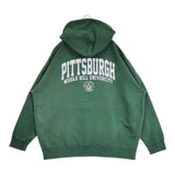 GOOD ROCK SPEED カレッジプリント プルオーバー パーカー グリーン レディース グッドロックスピード【中古】5-1229M∞