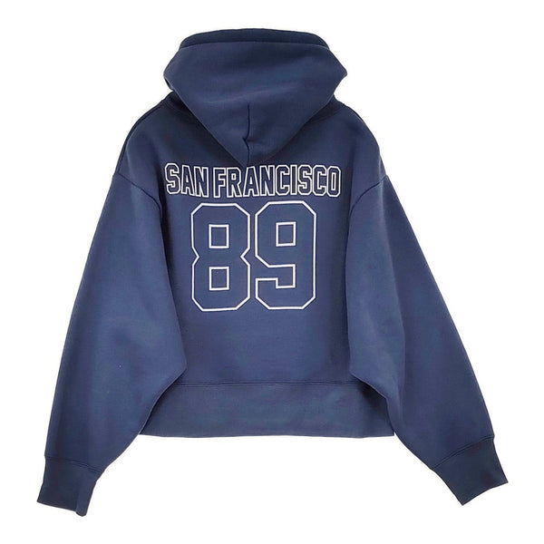 GOOD ROCK SPEED SF 89 フーディスウェットシャツ サンフランシスコ 裏起毛 パーカー ネイビー レディース グッドロックスピード【中古】5-1022T♪