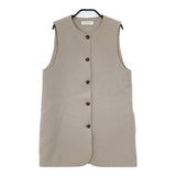 BEAUTY&YOUTH UNITED ARROWS メランジ ノーカラーベスト 定価17600円 ベスト グレージュ レディース ビューティアンドユース【中古】5-1020T∞