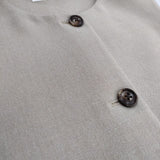 BEAUTY&YOUTH UNITED ARROWS メランジ ノーカラーベスト 定価17600円 ベスト グレージュ レディース ビューティアンドユース【中古】5-1020T∞