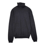 MARGARET HOWELL/JOHN SMEDLEY 578-263810 タートルネック 定価36750円 ウール セーター ニット チャコールグレー レディース マーガレットハウエル/ジョンスメドレー【中古】5-1020T∞