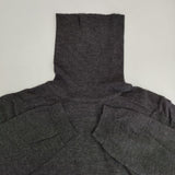 MARGARET HOWELL/JOHN SMEDLEY 578-263810 タートルネック 定価36750円 ウール セーター ニット チャコールグレー レディース マーガレットハウエル/ジョンスメドレー【中古】5-1020T∞