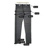 fog linen work リトアニア製 ウールリネン パンツ レギンス グレー レディース フォグリネンワーク【中古】5-1020T∞