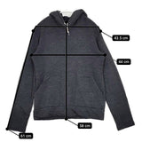 MHL. 578-269081 コットンウール プルオーバー パーカー チャコールグレー レディース エムエイチエル【中古】5-1020T∞