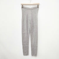 vie evam eva コットンカシミヤ 無地 レギンス グレー レディース ヴィー エヴァムエヴァ【中古】5-1006T◎