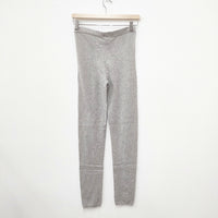 vie evam eva コットンカシミヤ 無地 レギンス グレー レディース ヴィー エヴァムエヴァ【中古】5-1006T◎