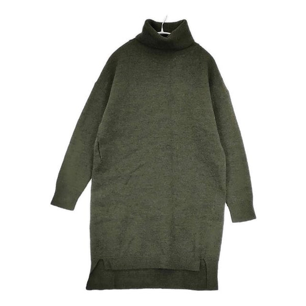 SLOBE IENA 圧縮ウールタートルニットワンピース 定価13200円 ワンピース グリーン レディース スローブイエナ【中古】5-1020T∞