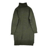 SLOBE IENA 圧縮ウールタートルニットワンピース 定価13200円 ワンピース グリーン レディース スローブイエナ【中古】5-1020T∞