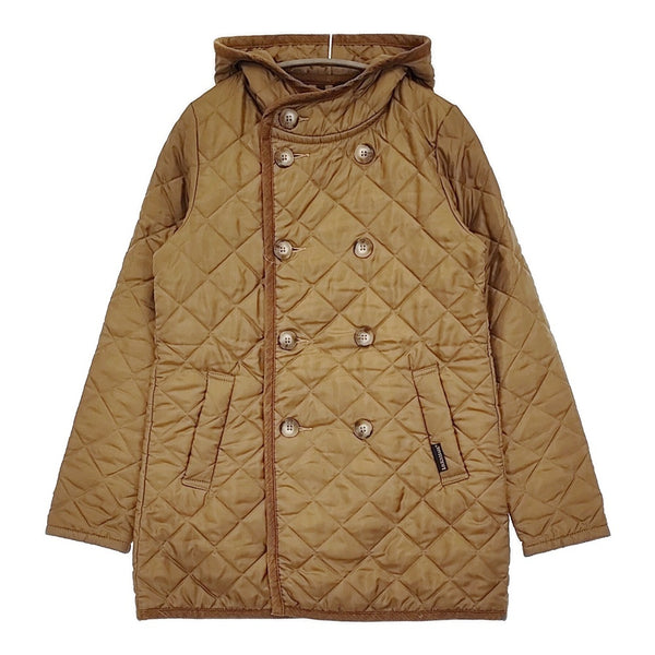 LAVENHAM ダブルボタン キルティングフードコート サイズ38 コート ブラウン レディース ラベンハム【中古】5-1022T♪