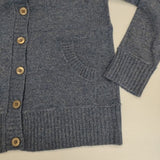 Conges payes ウール フード付きカーディガン セーター ニット ブルー レディース コンジェ ペイエ【中古】5-1020T∞