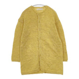 NOUVELLES DU PARADIS ウールリネン ニット カーディガン イエロー レディース ヌーベルドゥパラディ【中古】5-1020T∞