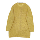 NOUVELLES DU PARADIS ウールリネン ニット カーディガン イエロー レディース ヌーベルドゥパラディ【中古】5-1020T∞